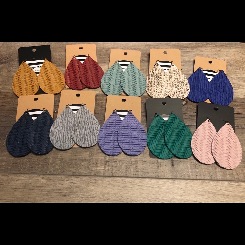 10 Pack Leather Earring Bundle